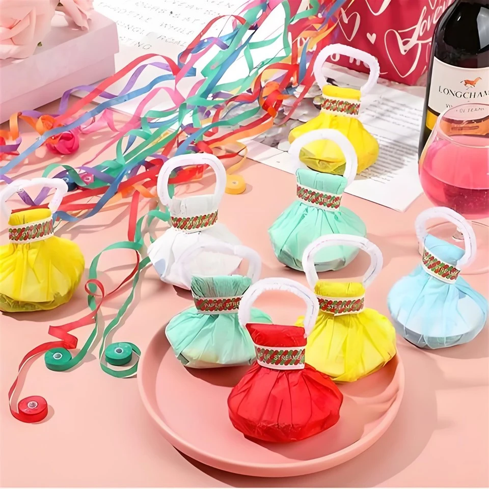 Colorful No Mess Hand Throw Streamer Party Streamers